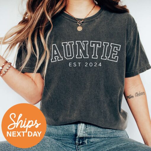 custom auntie shirt personalized auntie est shirt new aunt gifts pregnancy announcement gifts unique auntie t shirt lzqbc