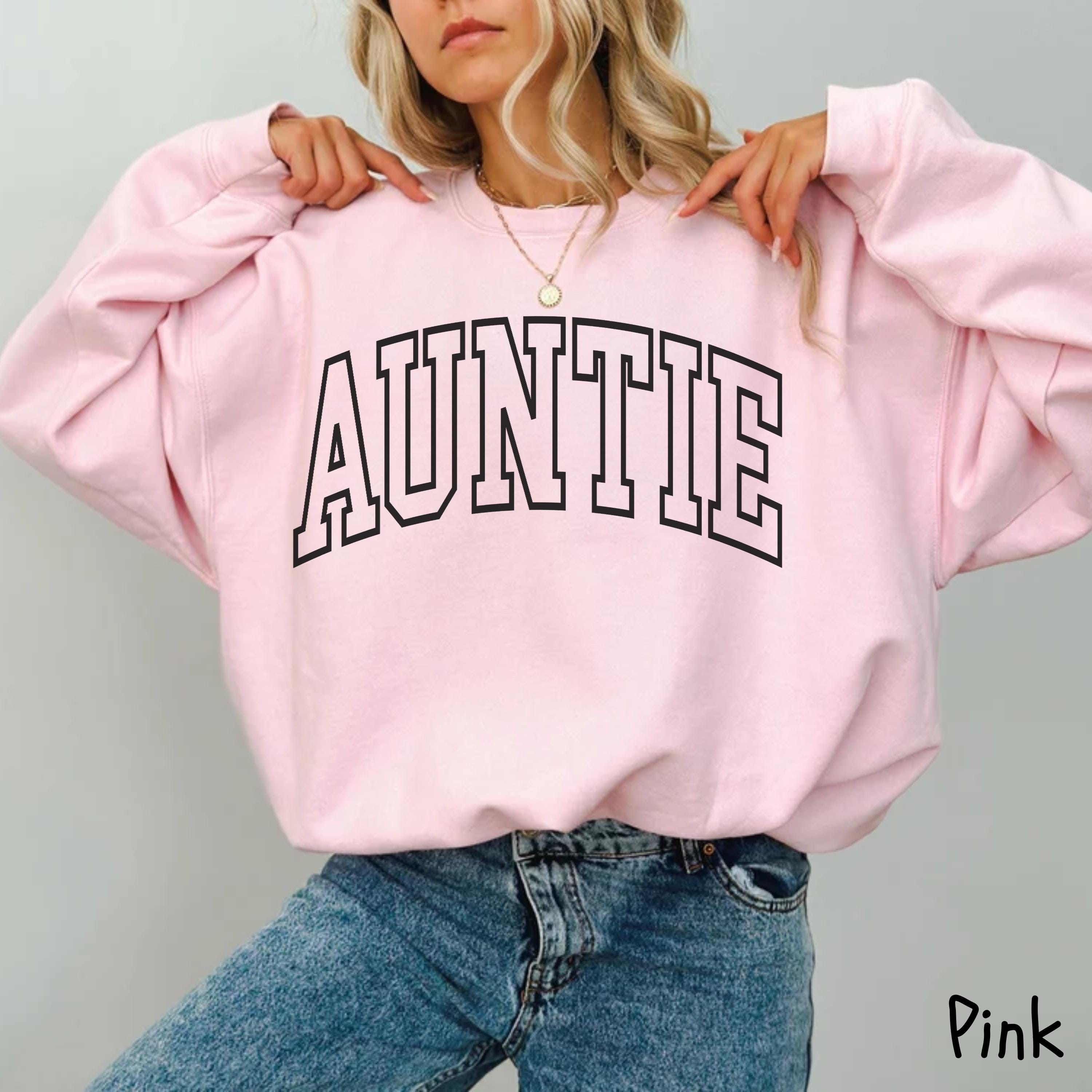 custom auntie sweatshirt for new aunties pregnancy announcement mothers day gift cute aunt shirt jjnjo scaled