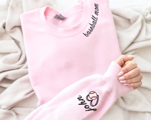 custom baseball mom hoodie personalized sweatshirt for baseball moms unique gift for mothers day and sports enthusiasts