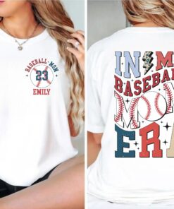 custom baseball mom shirt in my baseball era tee with numbers for baseball lovers unique mom life t shirt idlzh