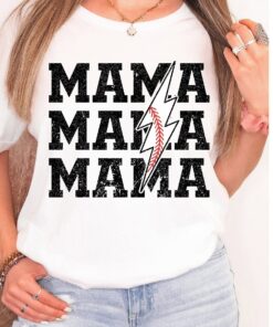 custom baseball mom shirt personalized sports tee for mom baseball season game day top front and back design vzbxn