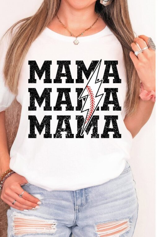 custom baseball mom shirt personalized sports tee for mom baseball season game day top front and back design
