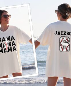 custom baseball mom shirt personalized tee for sports moms baseball game top best baseball season shirt xflqc