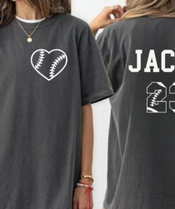 custom baseball mom shirt with kids name and number sports tee for baseball season best mom shirt idm1x