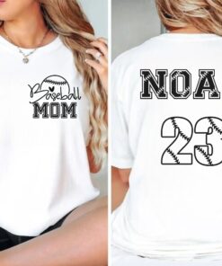 custom baseball mom shirt with name and number personalized for baseball season best baseball mama t shirt fqcsf