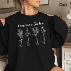 custom birth flower sweatshirt for grandma with nana design unique grandma garden shirt personalized gift idea tiajy scaled