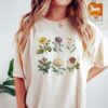 Custom Birth Month Flower Shirt for Mom Personalized Mothers Day Gift Plant Mom T-Shirt Cottage Core Style