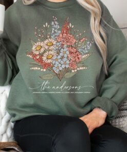 custom birth month flower sweatshirt for mom and grandma personalized garden shirt for mothers day plant mama gift tvlwr