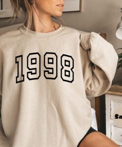 custom birth year hoodie 1998 inspirational sweatshirt birthday outfit unique birth date apparel for personalized gifts iuwqj