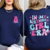 custom birthday girl era sweatshirt personalized retro toddler sweater unique birthday gift custom name party apparel j8z5c