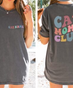 custom cat mom shirt funny cat lover t shirt cute cat moms club best mom birthday gift for cat lovers ljzrh