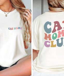 custom cat mom shirt funny cat lover tee best mom ever gift for cat moms club birthday celebration 3gzde