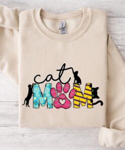 custom cat mom sweatshirt and t shirt for women unique cat mom shirts perfect gift for cat lovers m6inl