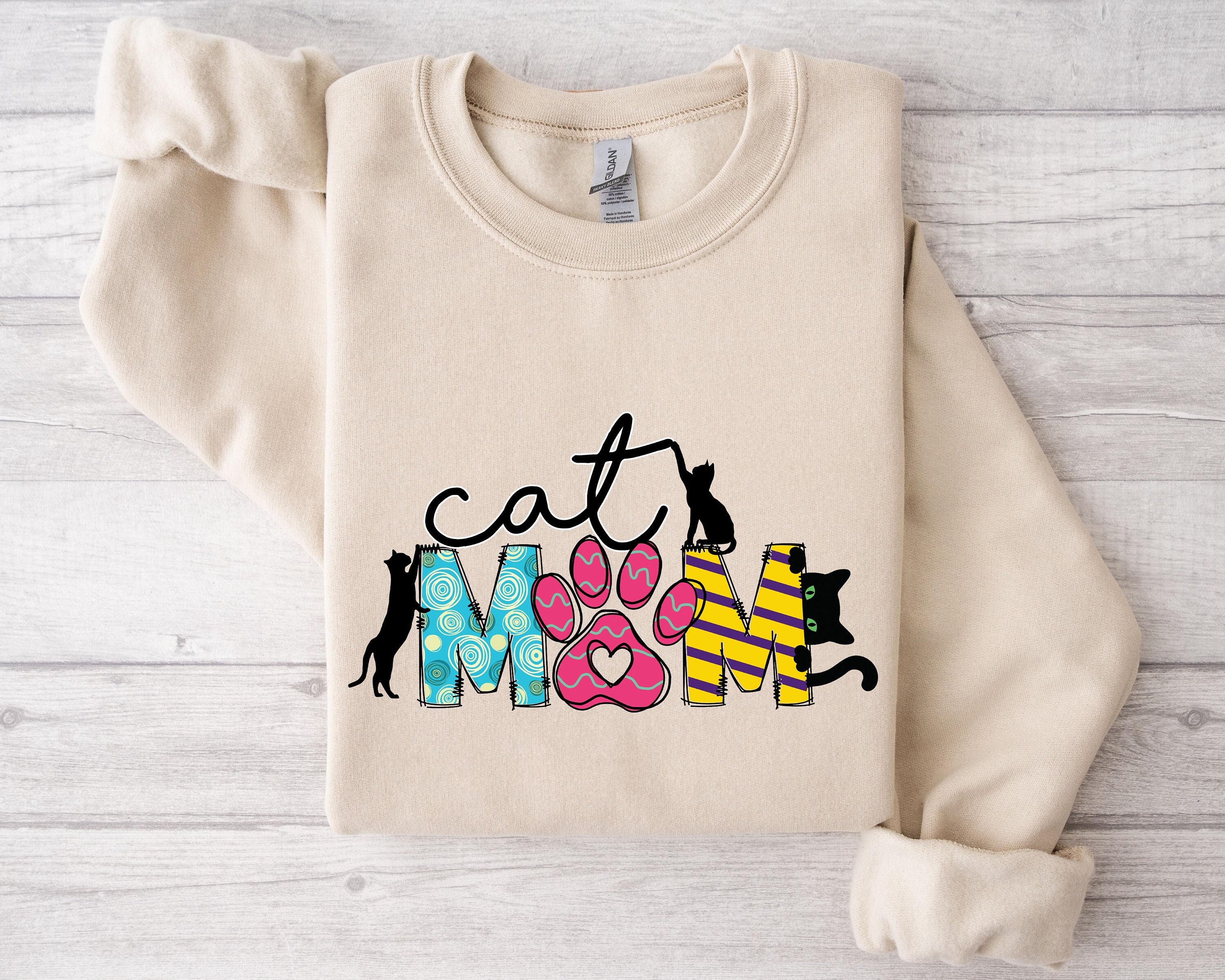 custom cat mom sweatshirt and t shirt for women unique cat mom shirts perfect gift for cat lovers m6inl scaled