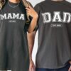 custom comfort colors mama and dad shirts new dad shirt funny pregnancy announcement t shirt for new mom mothers day 3ryqt scaled