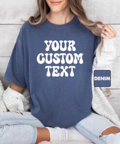 custom comfort colors t shirts with personalized text and logo design for unique clothing gifts 8ffz1