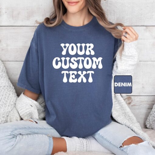 custom comfort colors t shirts with personalized text and logo design for unique clothing gifts 8ffz1 scaled