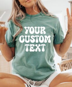 custom comfort colors t shirts with personalized text and logo design for unique clothing gifts yz5r8