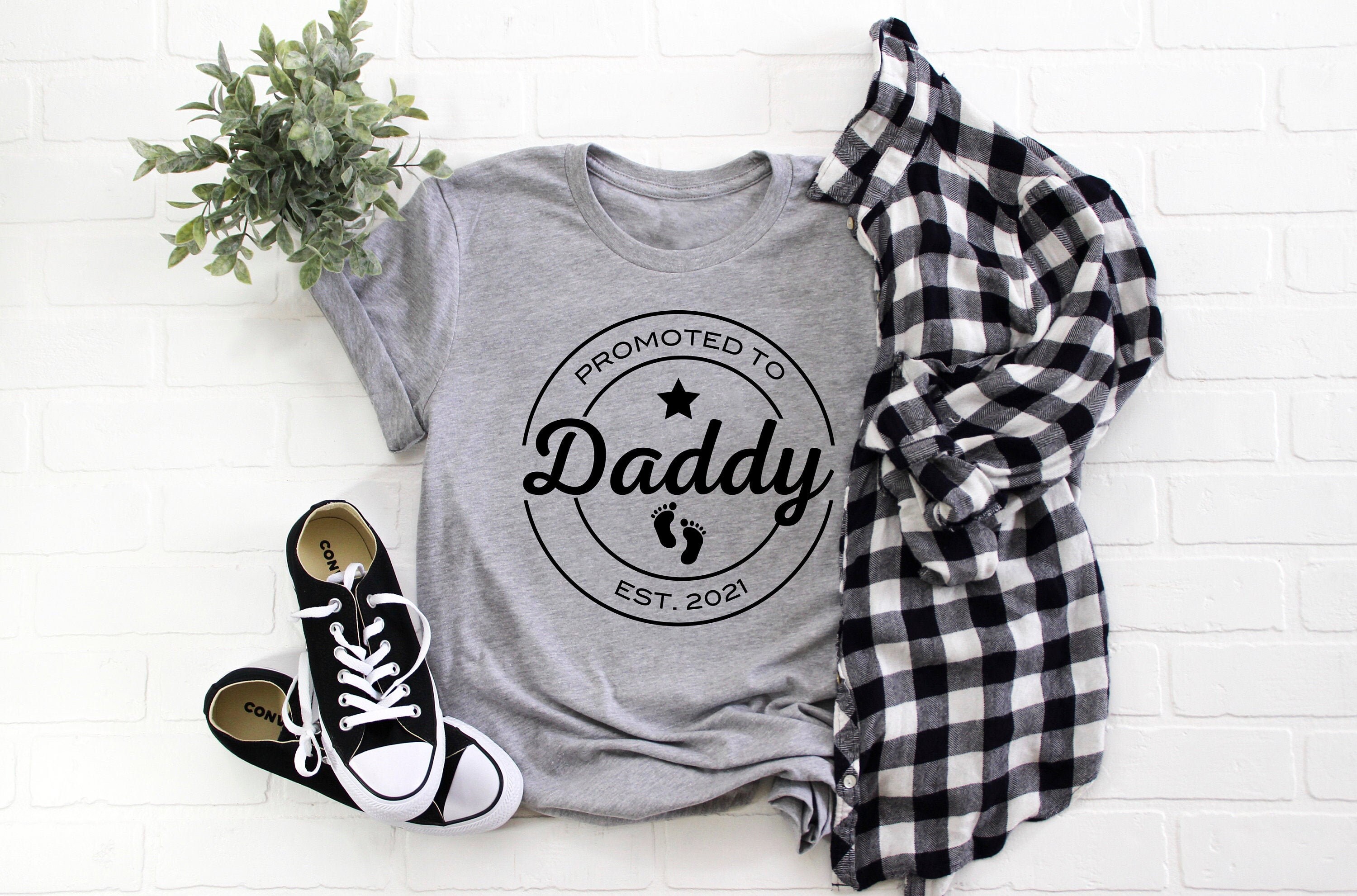 custom daddy established 2021 shirt new dad gift pregnancy announcement personalized father t shirt rqozs scaled