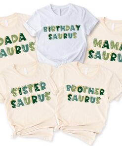 custom dinosaur birthday shirts for family matching tees mamasaurus dadasaurus kids dino tee mom and dad dino shirt zjvqz