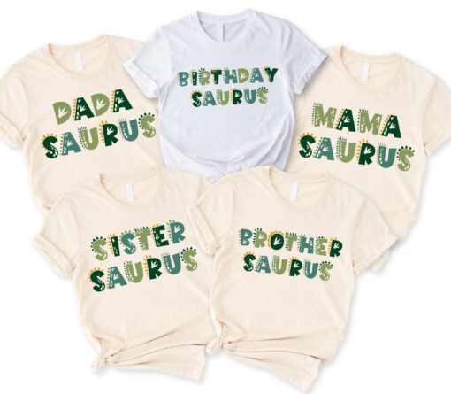 custom dinosaur birthday shirts for family matching tees mamasaurus dadasaurus kids dino tee mom and dad dino shirt zjvqz