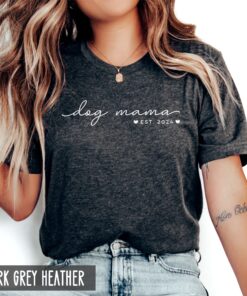 custom dog mama shirt with established year for dog moms personalized mothers day shirt and gift jsowl