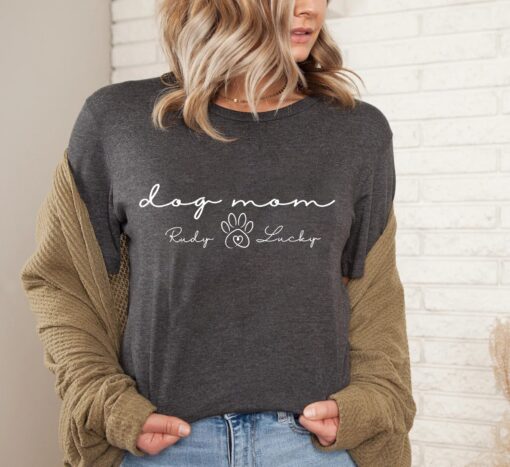 custom dog mom shirt and sweatshirt cute dog mom tee for women ideal gift for dog moms 668yz