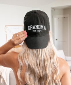 custom embroidered grandma hat 2024 2025 baseball cap for new grandma baby announcement mothers day gift xu4i9