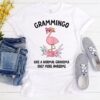 custom flamingo grandma shirt cute grandmother t shirt grammingo like a normal grandma only more awesome uezjr scaled