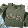 custom floral grams sweatshirt for grandma birthday gift mothers day crewneck unique grams sweater row6p