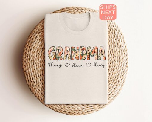 custom floral grandma shirt cute mom sweatshirt for mothers day unique gift for new grandma gigi mimi or nana