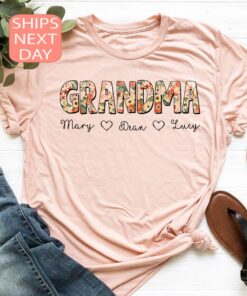 custom floral grandma shirt cute mom sweatshirt for mothers day unique gift for new grandma gigi mimi or nana oimfc