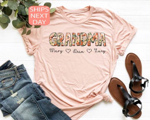 custom floral grandma shirt cute mom sweatshirt for mothers day unique gift for new grandma gigi mimi or nana oimfc