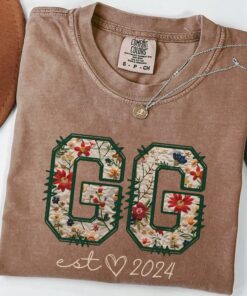 custom floral grandma shirt established 2024 best grandma ever tee for mothers day and christmas gifts e2jae