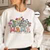 custom floral mama sweatshirt with wildflowers personalized hoodie for new moms and children names unique mothers day gift pp3fy scaled