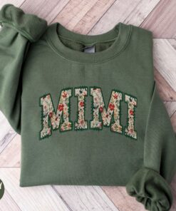 custom floral mimi sweatshirt best mimi shirt for grandma personalized mothers day gifts and christmas presents xzuq5