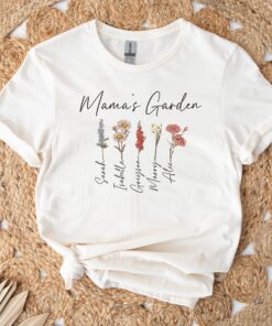 custom flower shirt for mom with birth month flowers unique mamas garden shirt for mothers day gifts jhvmq