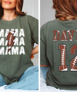 custom football mama shirt for game day football season cute mom tee sports mom t shirt vvrwz