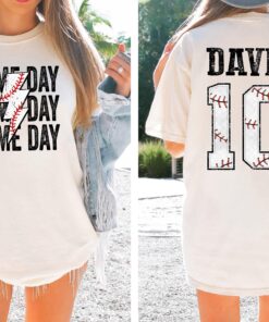 custom game day baseball shirt personalized team tee for baseball fans unique gift for baseball lovers f9pr0