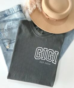 custom gigi shirt for grandma comfort colors personalized mothers day gift new nana granny mimi shirt for moms qgyra