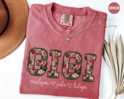 custom gigi shirt for grandma with kid names strawberry t shirt best gigi ever mothers day gift idea afizr