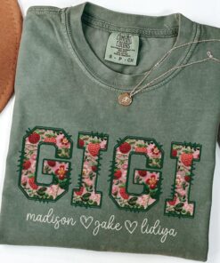 custom gigi shirt for grandma with kid names strawberry t shirt best gigi ever mothers day gift idea zym2a