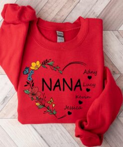 custom grandkids name sweatshirt for grandma best nana shirt personalized grandmother gift for birthdays and new grannies efywp