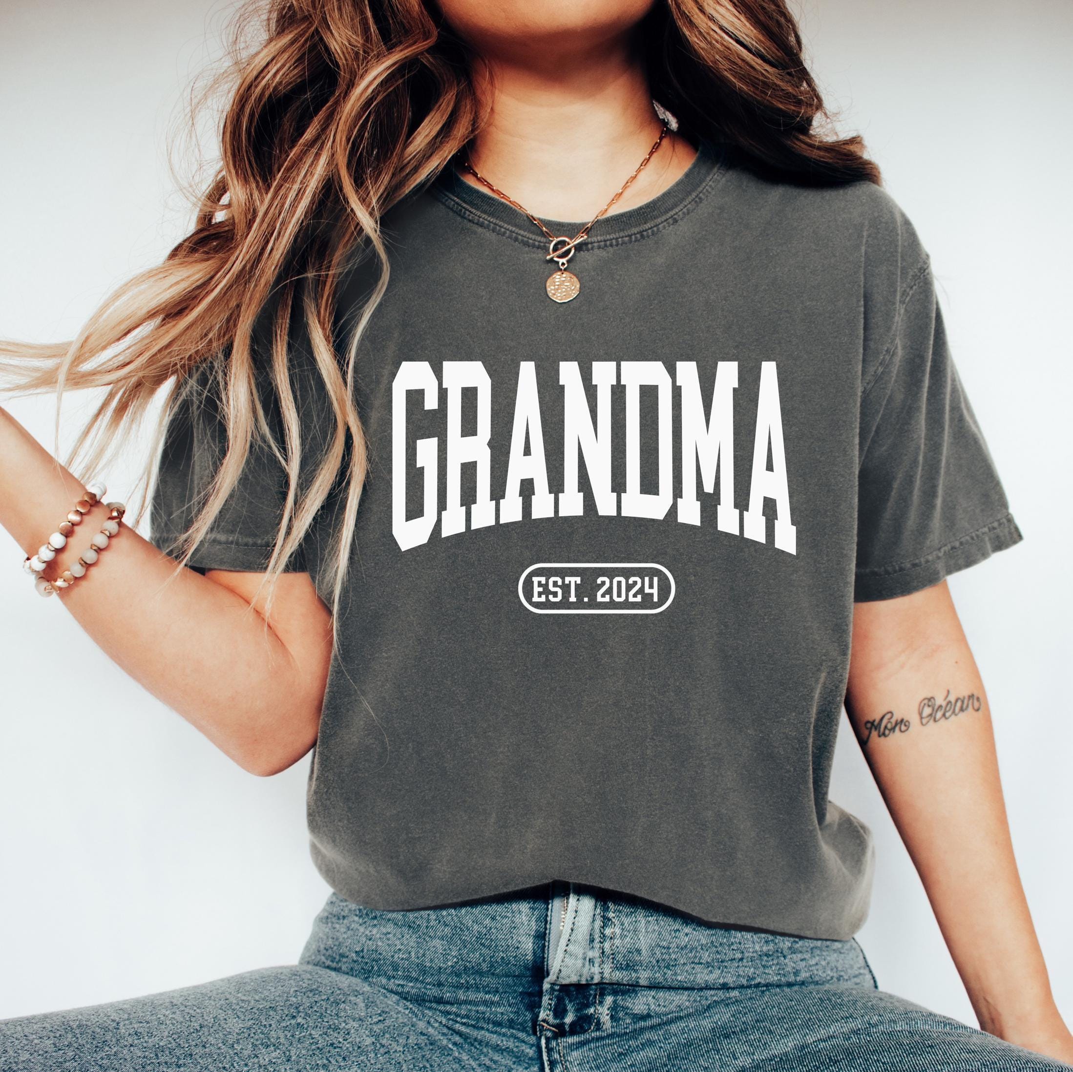 custom grandma est shirt for mothers day birthday gift cute nana shirt personalized grandma gifts christmas t shirt wfl6k