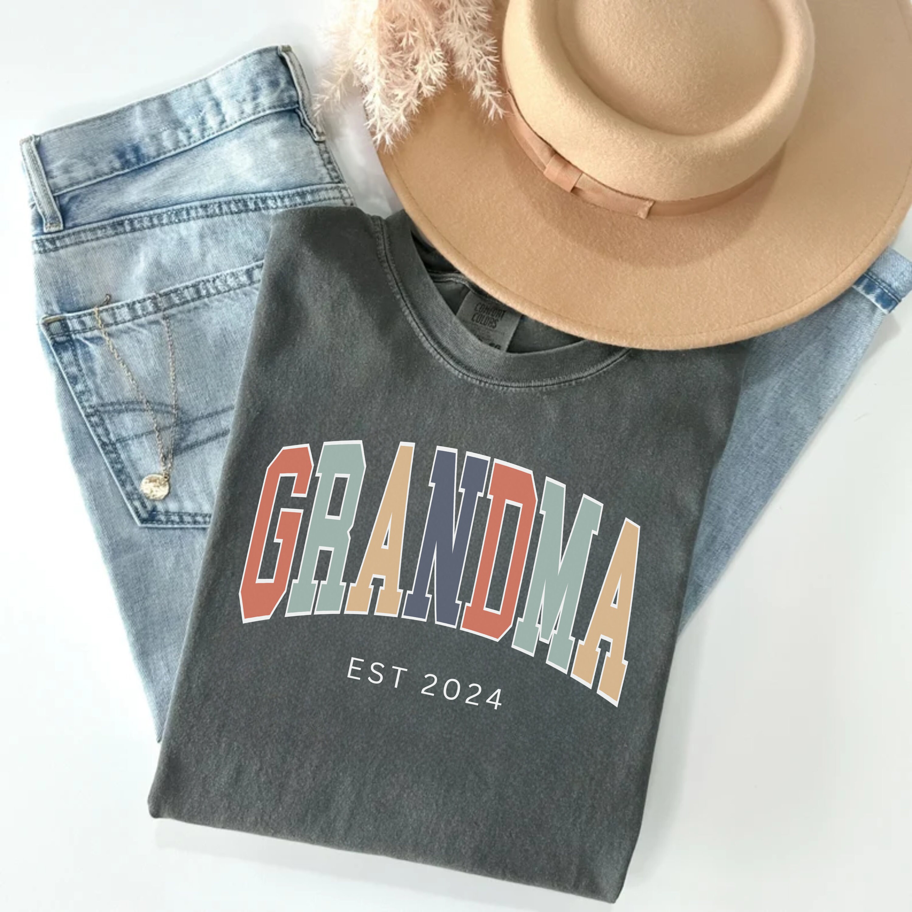 custom grandma est shirt for mothers day gigi mimi granny new nana gifts comfort colors t shirt fvmli scaled