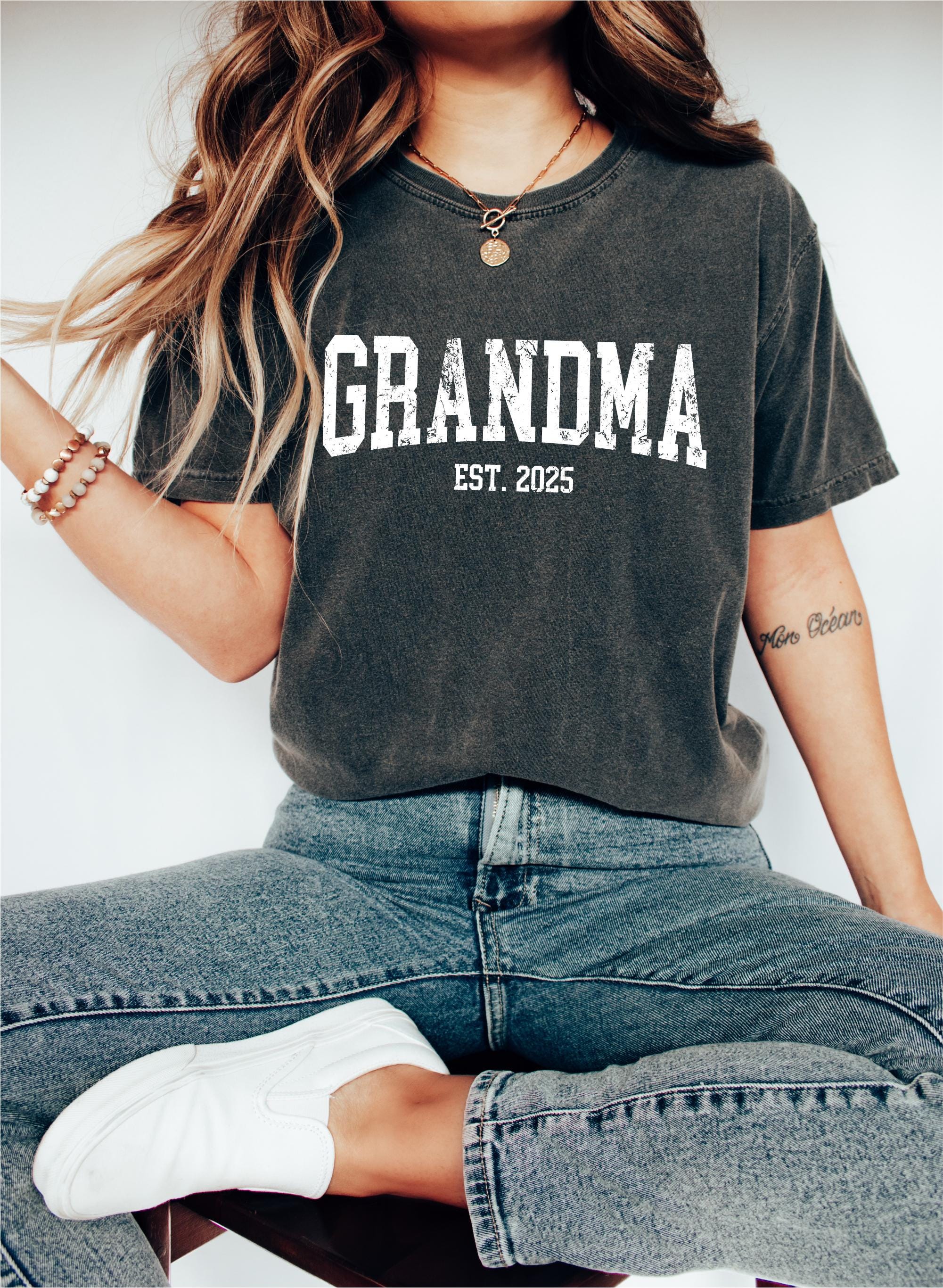 custom grandma est shirt for mothers day personalized gift for new nana gigi announcement unique mom life shirt g2sdj scaled