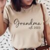 custom grandma est shirt for mothers day personalized nana shirt cute mom t shirt best gift for grandmother and mom xcfiv scaled