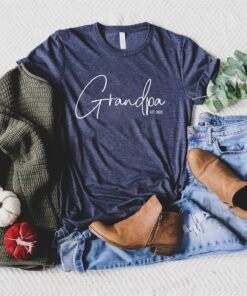 custom grandma established shirt for new grandma birthday and mothers day gifts minimalist design unique grandma tee xokwd