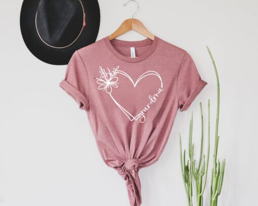 custom grandma heart shirt funny grandma tee best grandma gift for mothers day and birthday celebrations pdd0s