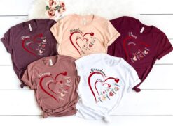custom grandma heart shirt with kids names personalized mothers day tee cute mom life t shirt gift for grandma keamx